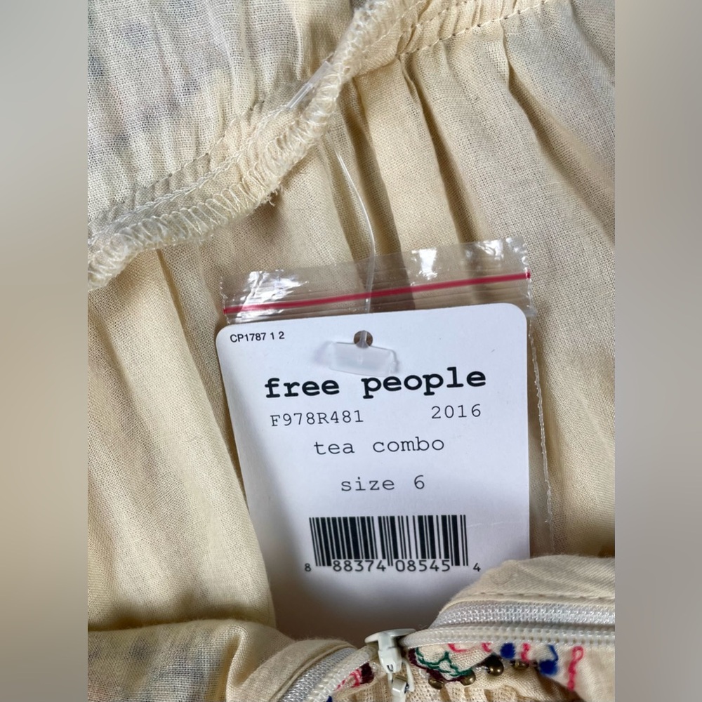 FREE PEOPLE "Rises In The East" High-Low Maxi, NEW WITH TAGS, size 6 - Picture 13 of 16